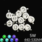 High Power 5W Ice Blue LEDs 450nm 470nm 480nm 490nm 520nm 535nm Lamp Bulb Light