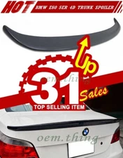 USA 530i 545i 2010 Fit For BMW E60 5-Series 4DR Sedan Trunk Spoiler Unpainted