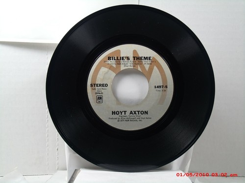 HOYT AXTON -(45)- WHEN THE MORNING COMES / BILLIES THEME - A&M RECORDS 1497-1974 - Picture 2 of 2