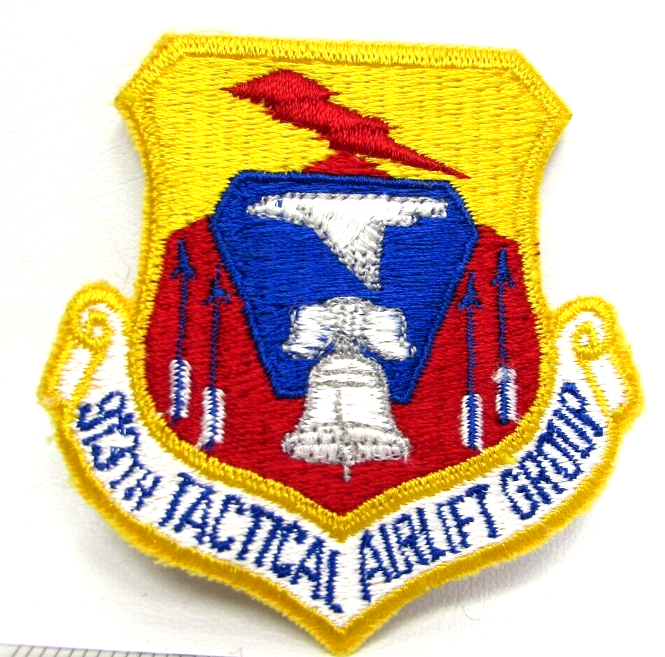 Vintage USAF 913th Tactical Airlift Group Jacket Patch Little Rock AFB