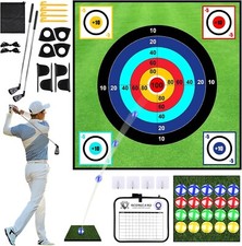 Golf Darts Chipping Game, Golf Pro Outdoor Games for Kids Golf Chipping Mat