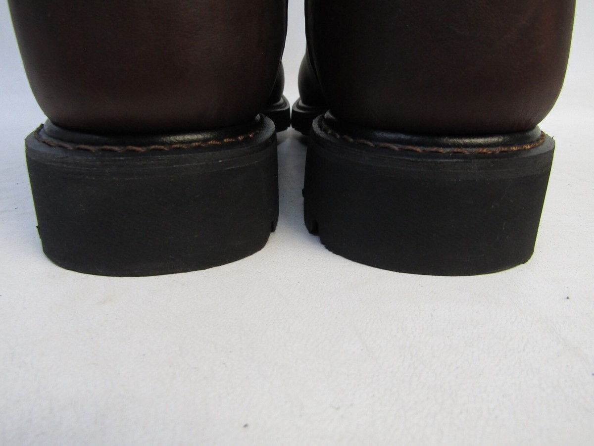 EUC Ariat Mens Size 14 D Brown Leather Roper Cowboy Western  display picture 3