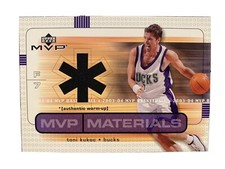 2003-04 Upper Deck MVP Materials Warmups Toni Kukoc #TK-WU Basketball Card NBA!