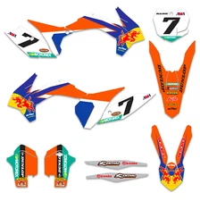 SX SXF 2013 - 2015 250 350 450 Factory Graphics Decal Kit Compatible with KTM