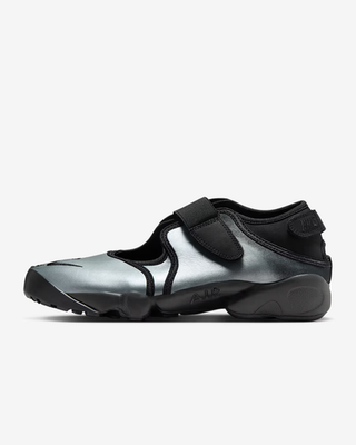 Nike Women's Air Rift IH3656-095 27㎝ Nike Air Rift Women's Shoes Leather Metallic Silver Black IH3656