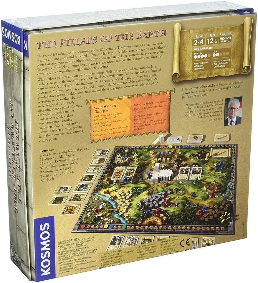 Ken Follett The Pillars of the Earth Competitive Board Game 2-4 Players Ages 12+ - Image 2 of 3