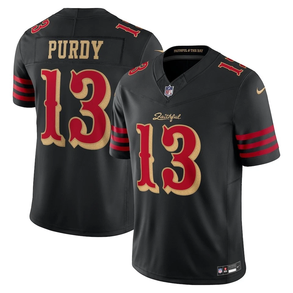 Men's 49ers Brock Purdy Black Rivalries Collection Limited Jersey