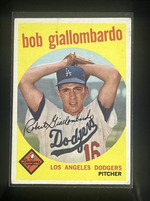 1959 Topps Bob Giallombardo (No Option Statement) #321