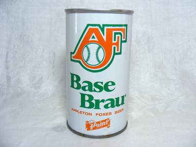 Vintage Steel Beer Can AF Base Brau Appleton Foxes Beer Stevens Point Brewery WI