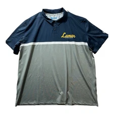 Lamar HS Wrestling Arlington TX Blue Nearfall Polo Shirt Men’s 3XL