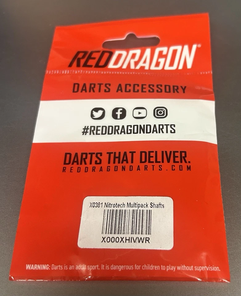 Red Dragon Inter Black Nitrotech Multipack Darts Shafts .. New - Image 2 of 2