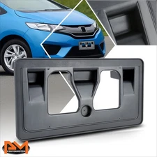 For 09-14 Honda Fit Front Bumper Tow Hook License Plate Mounting Bracket Holder