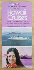 MARIPOSA / MONTEREY (Pacific Far East) Hawaii Cruises 1977-78 DECK PLAN, PHOTOS