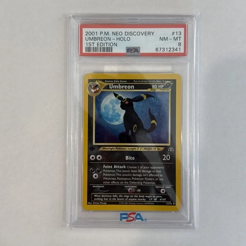 New ListingPokemon Umbreon Neo Discovery 1st Edition Holo Rare #13 PSA 8