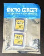 New Sealed Inland 32GB Class 10 SDHC Flash Memory Card SD Card In 2 Pack