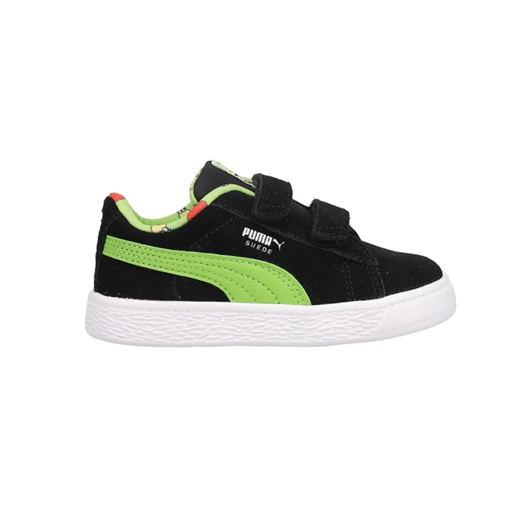 Scarpe casual Puma scamosciate leggere flessibili Fruitmates slip on ragazzo nero verde sneakers