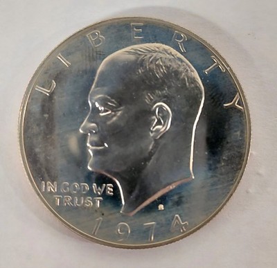 1974 S Eisenhower Ike Clad $1