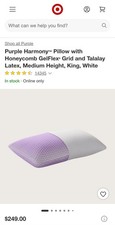 King Medium Purple Harmony Pillow The Greatest Pillow Ever Invented Hex Grid