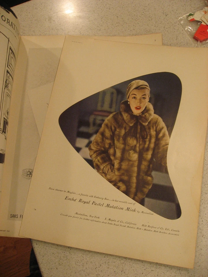 Vintage Flair Magazine February 1950 Vol. 1 No. 1 First Issue ASIS - Image 3 of 4