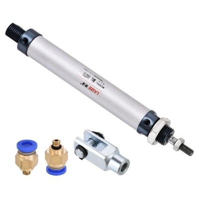 16mm Bore 75mm Stroke Pneumatic Air Cylinder with Y Connector and Fitting