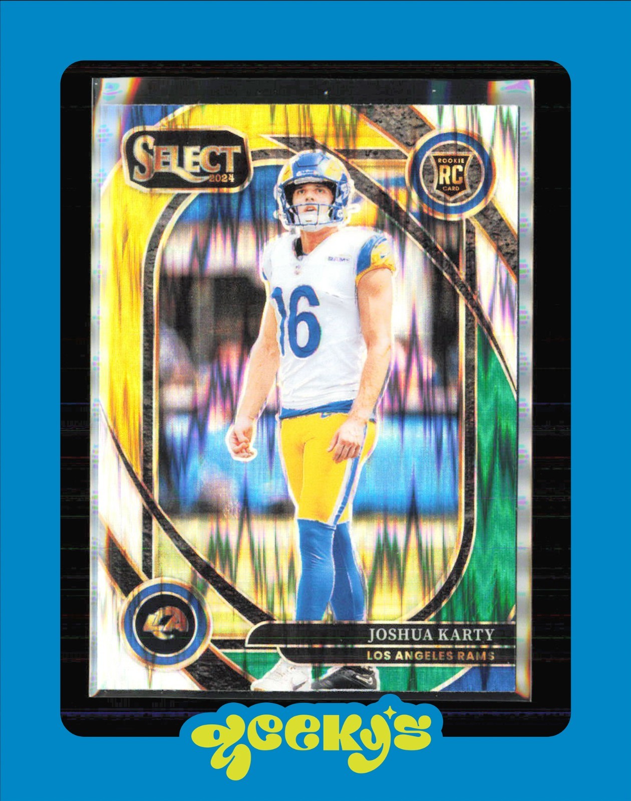 Joshua Karty Panini Select #282 Green & Yellow Shock