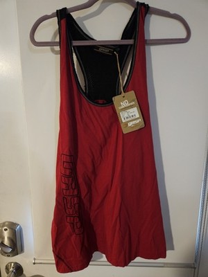 GASP Men's Chili Red Raw Back Tank Size XXL New