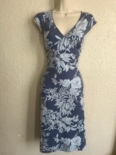 Old Navy Dress Womens Medium V Neck All Over Floral Print Stretchy Babydoll