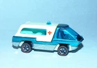1969 MATTEL HOT WHEELS REDLINE HEAVYWEIGHTS AMBULANCE AQUA CLEAN ORIGINAL