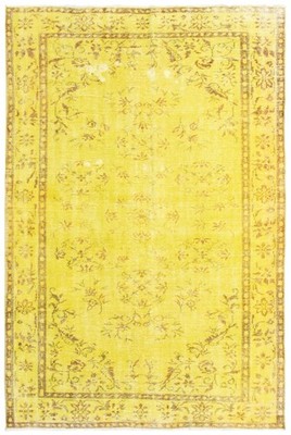 Traditional Yellow Hand-knotted Oriental Carpet 5'5'' x 8'4'' Area Rug