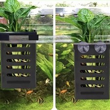 Aquarium Plant Holder Space Saving Plastic Hanging Pot for Mini Aquarium Fish