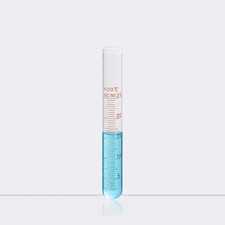 10 Pack 25ml Round-bottomed Glass Tube with Scale Chemistry Sample Container