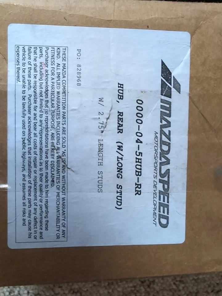 Mazda Motorsports Rear Hub With ARP Extended Studs 0000-04-5HUB-RR - Image 4 of 4