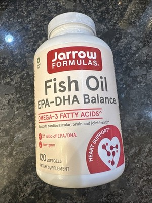 Jarrow EPA-DHA Balance Omega  3  Fatty Acids 120 Soft Gels  FREESHIP  