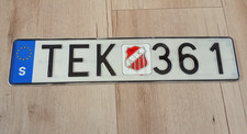 SWEDEN SWEDISH LICENSE PLATE TAG TEK 361