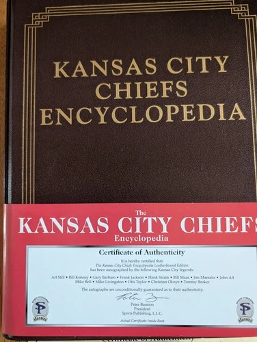 Kansas City Chiefs Encyclopedia Signed By 13 With COA