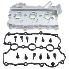 Left Engine Valve Cover w/Gasket Fits Audi A4 A6 Quattro V6 3.2L 2005-2011