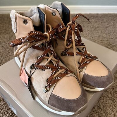 Gaimo Matilda Pesca Baby suede sneaker boot hiking trail, 39 W Neutral Pastel
