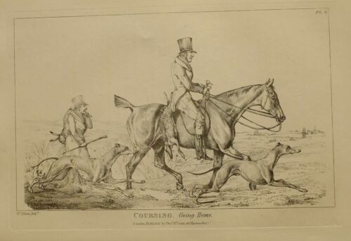 1825 HENRY ALKEN SPORTING PRINT ~ COURSING GOING HOME