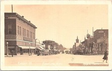 RPPC Rawlins Wyoming Business District Street Scene 1927