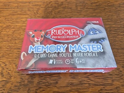 New Rudolph The Red-Nosed Reindeer Memory Master Christmas Card Game