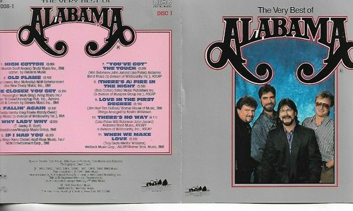 The Very Best Of ALABAMA Disc 1 CD Album - 第 1/1 張圖片
