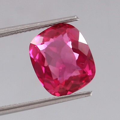 AAA 5.40 CT Natürlich Makellos Mosambik Rot Rubin Kissen Schnitt Lose Edelstein