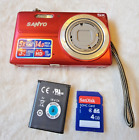 Sanyo Vpc-T1496 14Mp 5x Zoom Red Compact Point and Shoot Digital Camera