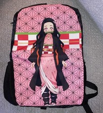 Demon Slayer: Kamado Nezuko Anime Graphic Backpack: NWOT Adjustable Straps