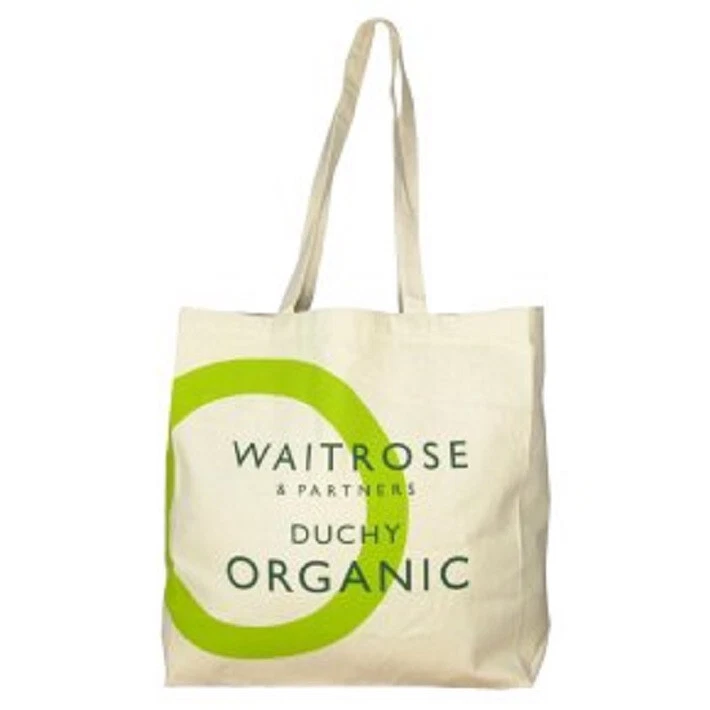 WAITROSE DUCHY ORGANIC CANVAS TOTE BAG ~ NEW WITH TAGS ~