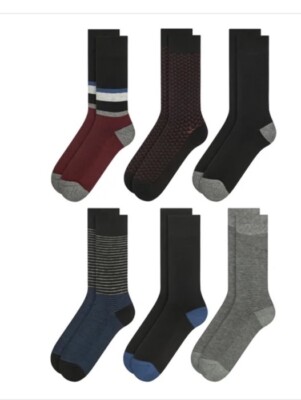 men's seamless toe cotton rib dress socks 3 pack Lands' End Men's Seamless Toe Cotton Rib Dress Socks 3 Pack : Target