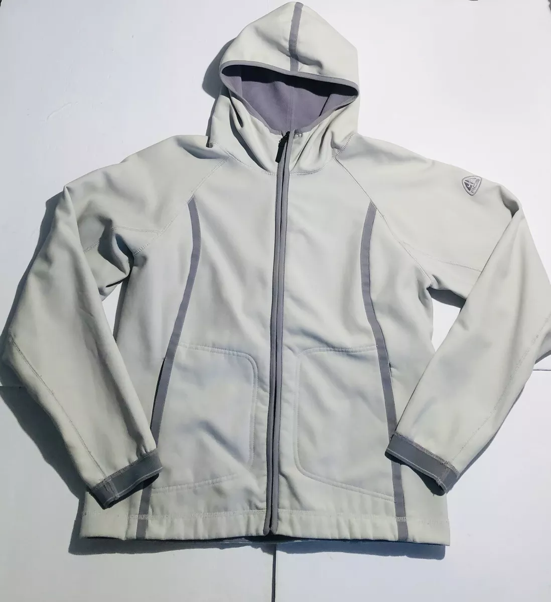 Rare Nike ACG 2.5 Composite Gray Hooded Fleece Lined Jacket Women’s Large 12-14