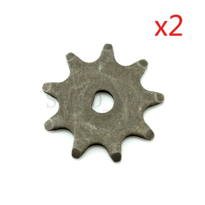2PCS 9 Tooth 410 Sprocket 8mm*7mm D-bore for electric scooter