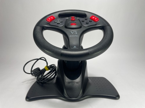 InterAct PlayStation PS1 PS2 Gran Turismo V3 Steering Wheel Pedals W/Box Read - Picture 8 of 22