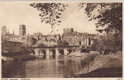 Postkarte Elvet Bridge Durham [Lachs] Meine Ref RU